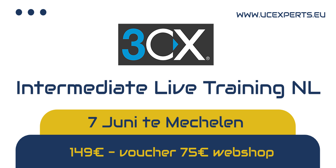 3CX Intermediate Live Training NL