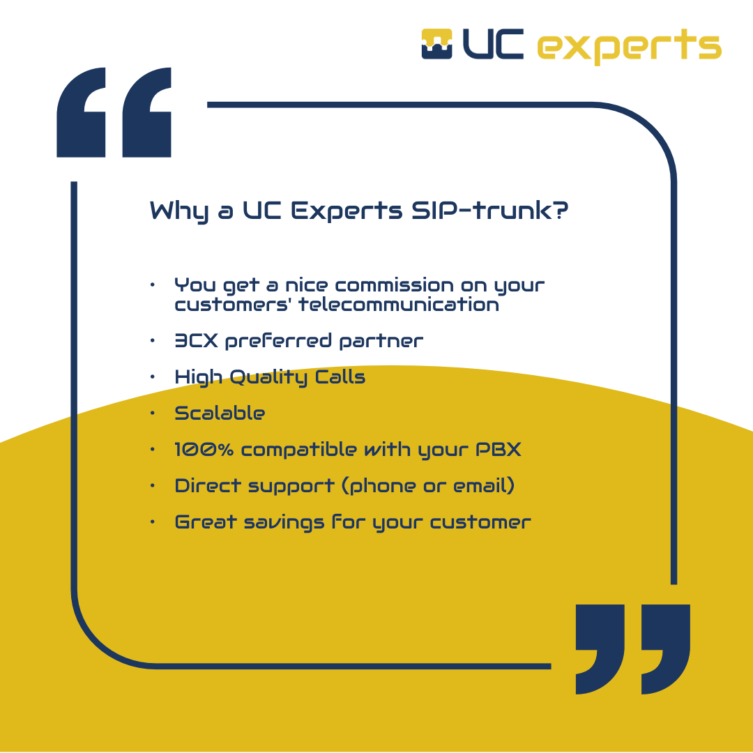 Try the UC Experts SIP trunk