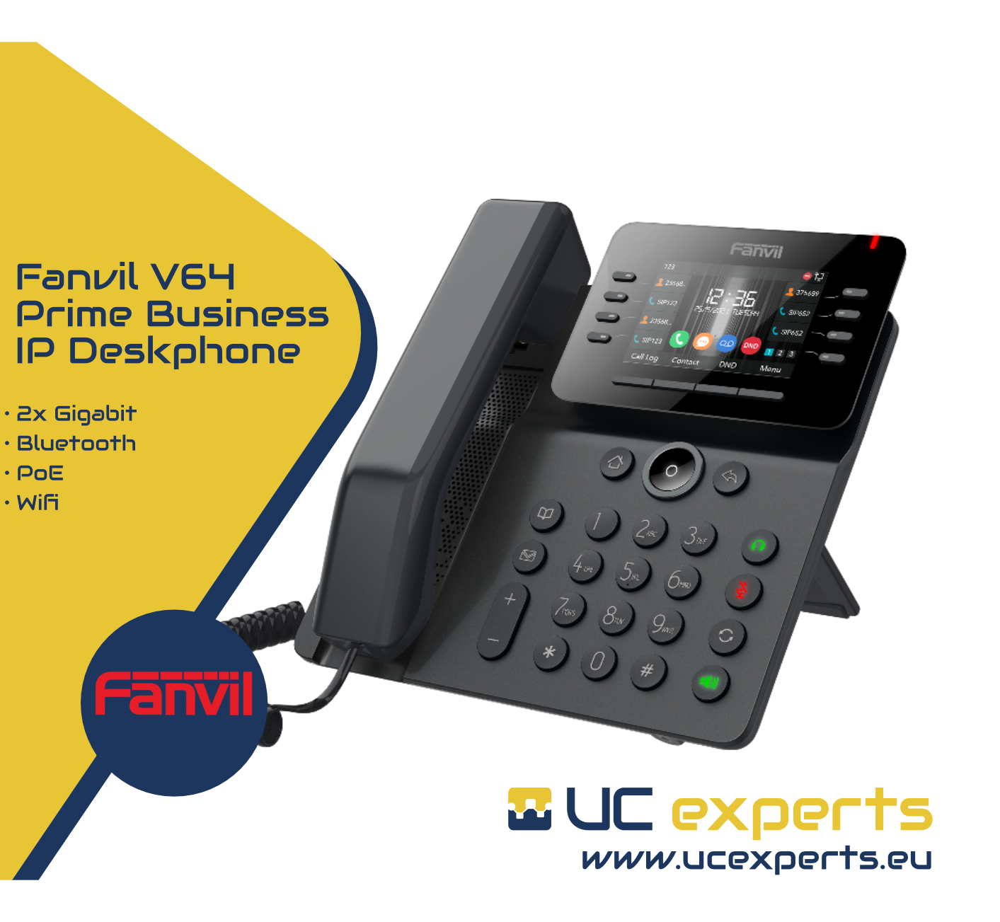 The Fanvil V64 is more than an efficient telephone, it